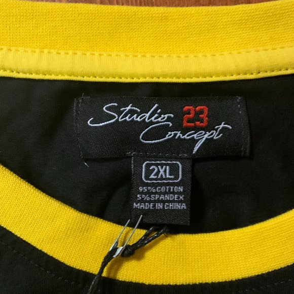 NWT Men's Studio 23 Concept Black Hustle Graphic 2X-Large Short Sleeve T-Shirt - Picture 3 of 15